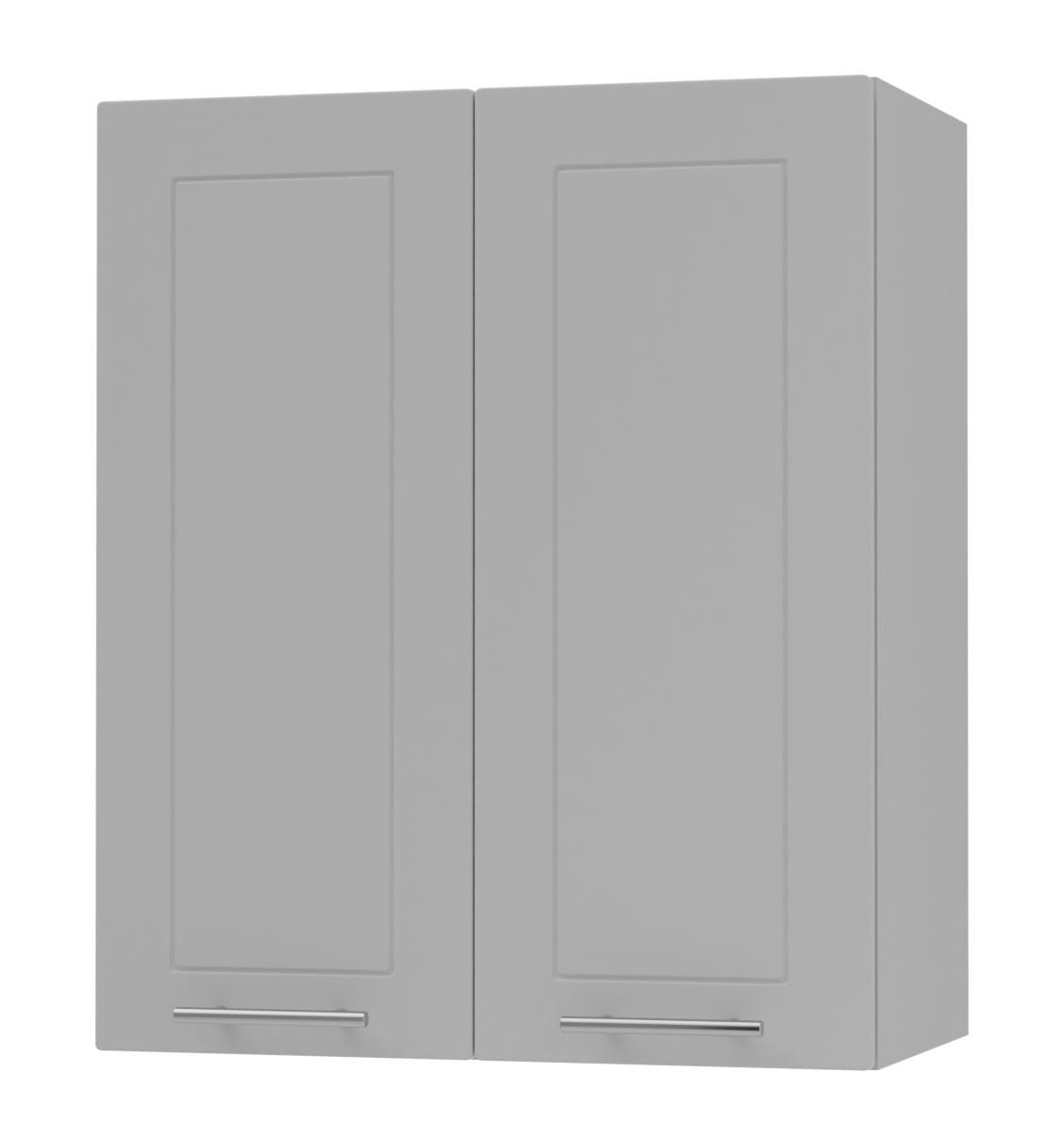 Feldmann-Wohnen Küchenhängeschrank Grau, Grau 60x72x32.5 cm