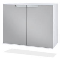 KOMMODE Sylt Hellgrau Seidenmatt - Greige, Holzwerkstoff (92.5/73.5/35cm) - Vladon