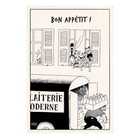 GESCHIRRTUCH Dubout Bon appétit ekrü 48 x 72 cm - Weiß, Textil (48/72cm) - Winkler