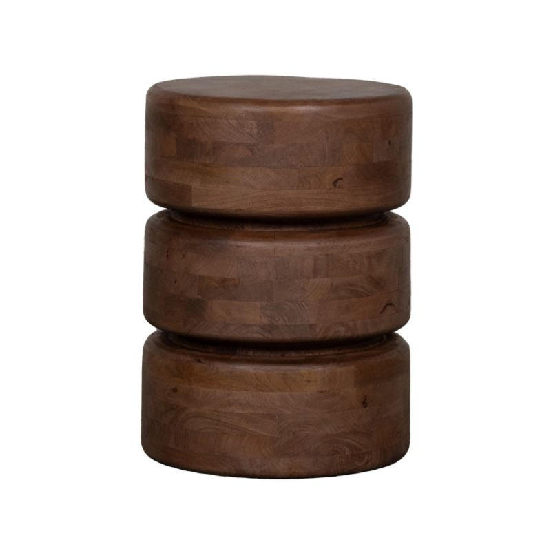 BEISTELLTISCH Milly Braun 35/35/47 cm - Hellbraun, Holz (35/35/47cm) - LABEL51