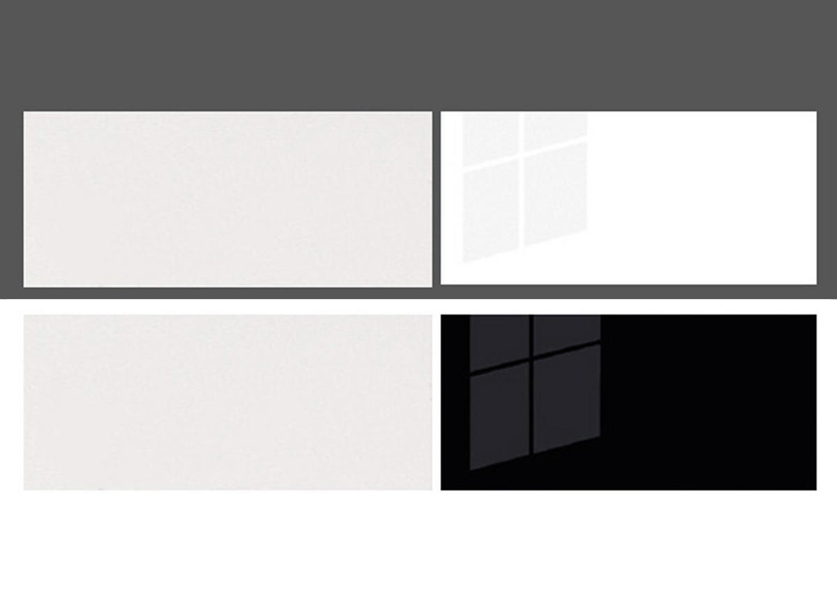 WINKELKÜCHE Platinium weiß matt / weiß hochglanz / schwarz hochglanz 13-teilig - Schwarz, Holzwerkstoff (480/172/50cm) - Feldmann-Wohnen