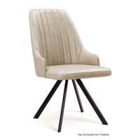 ESSZIMMERSTUHL drehbar (4er-Set) Devyn 52x91x60 Schwarz/Natur - Schwarz/Naturfarben, Kunststoff (60/91/52cm) - 58aufmkessel