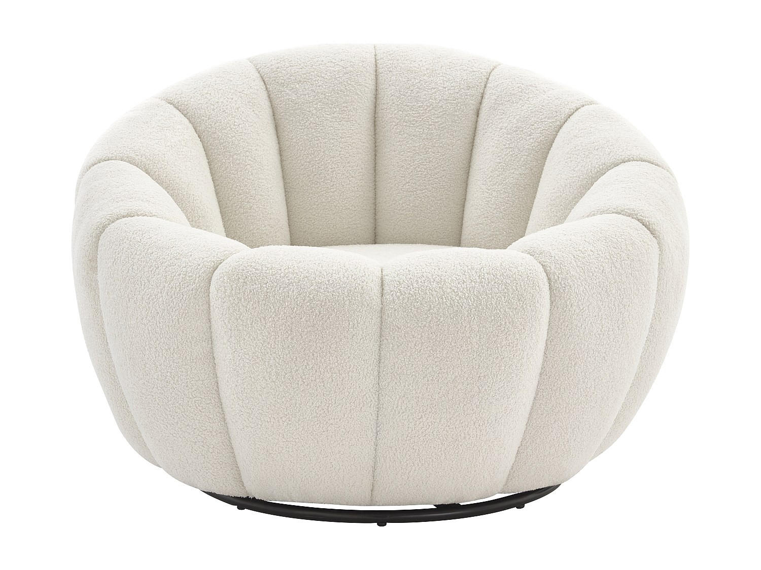SESSEL mit gerader Rückenlehne - 1 Person - Stoff - Weiß - - Weiß, Textil (96/65/96cm) - Vente-Unique