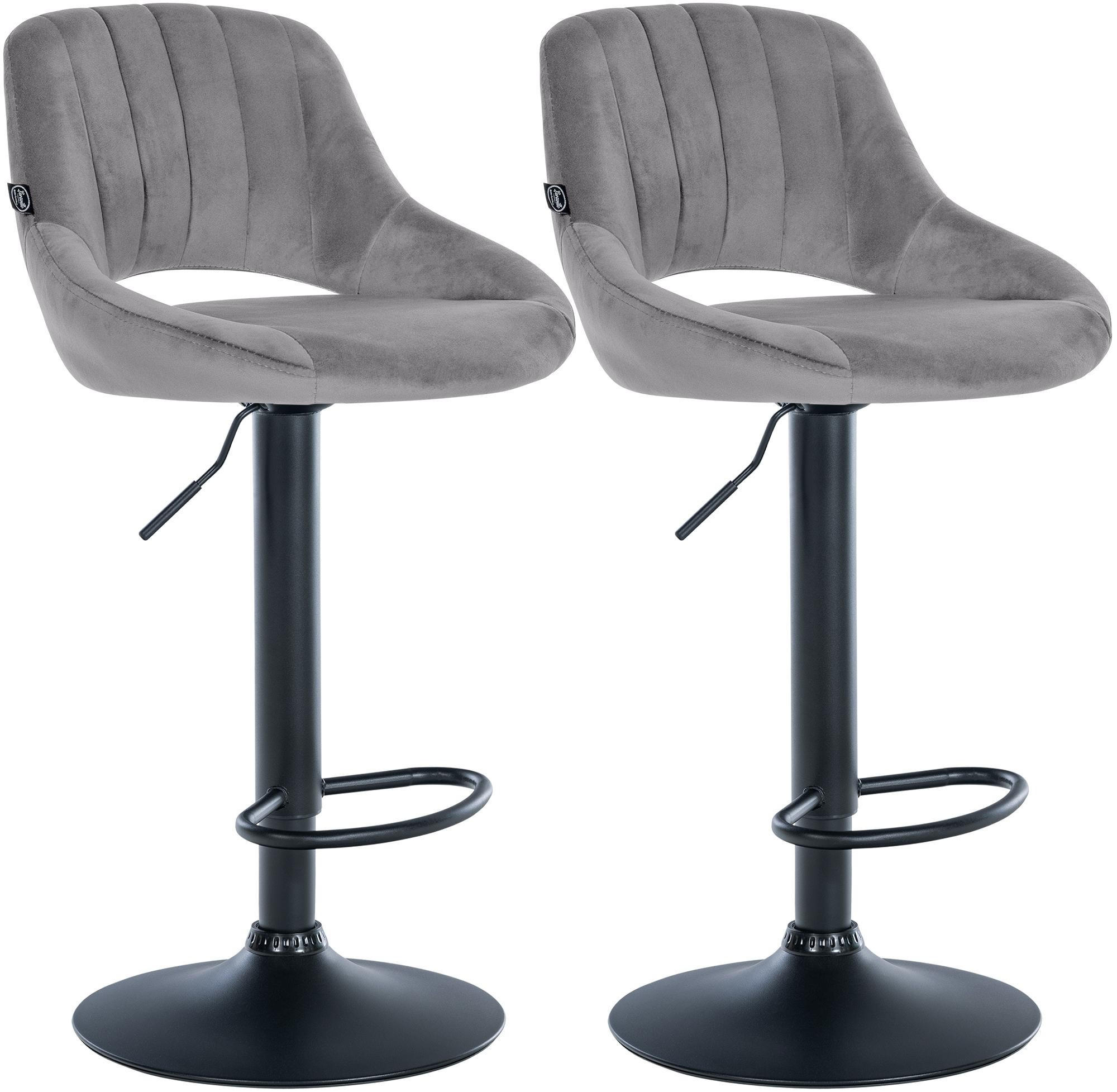 furnicato Barhocker Dunkelgrau 47x85x48 cm