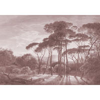 FOTOTAPETE italienische Landschaft 4 x 2.79 m - Rot, Papier (400/279cm) - ESTAhome