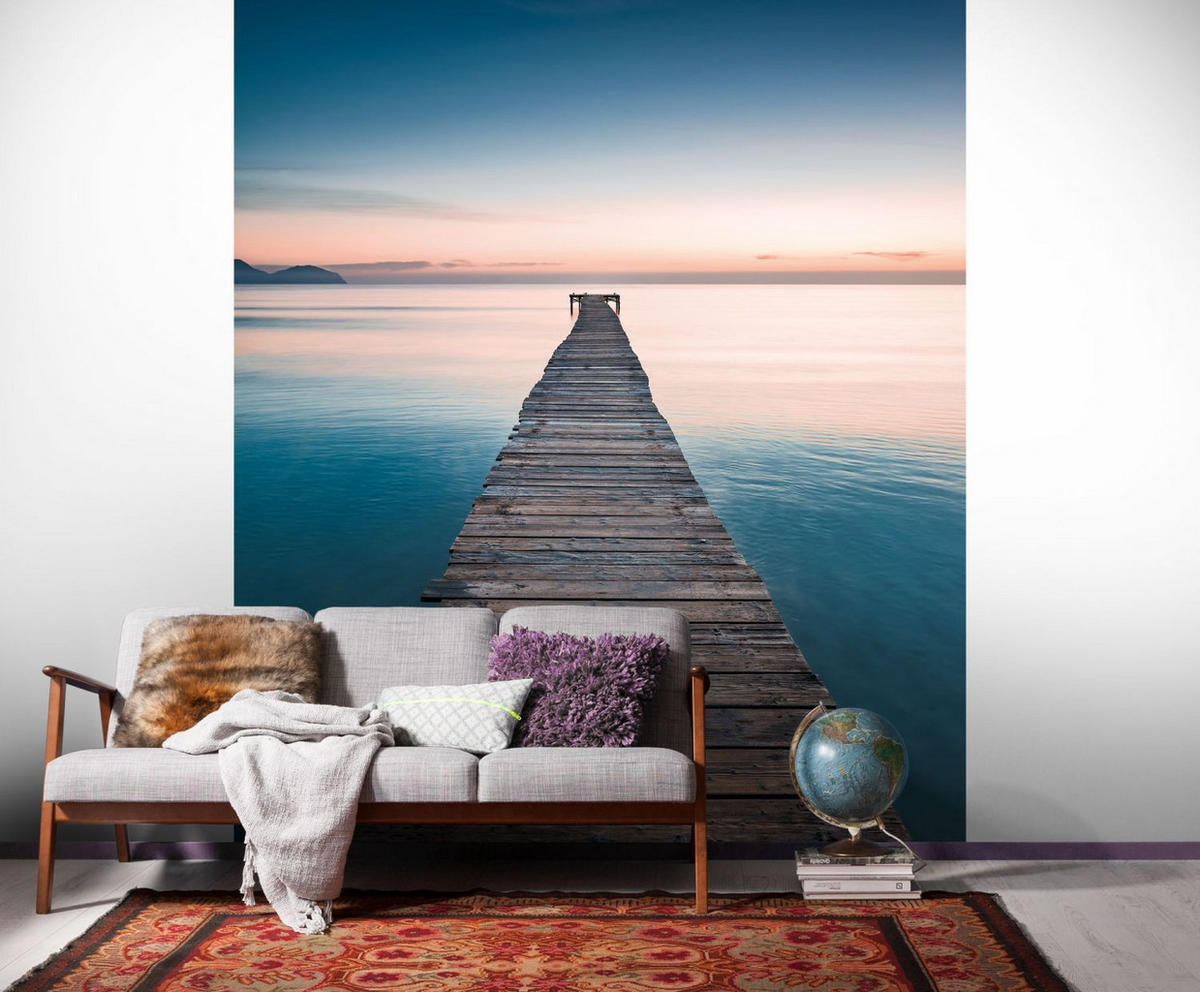 FOTOTAPETE Meer 200 x 250 cm - Blau, Papier (200/250cm) - Sanders & Sanders