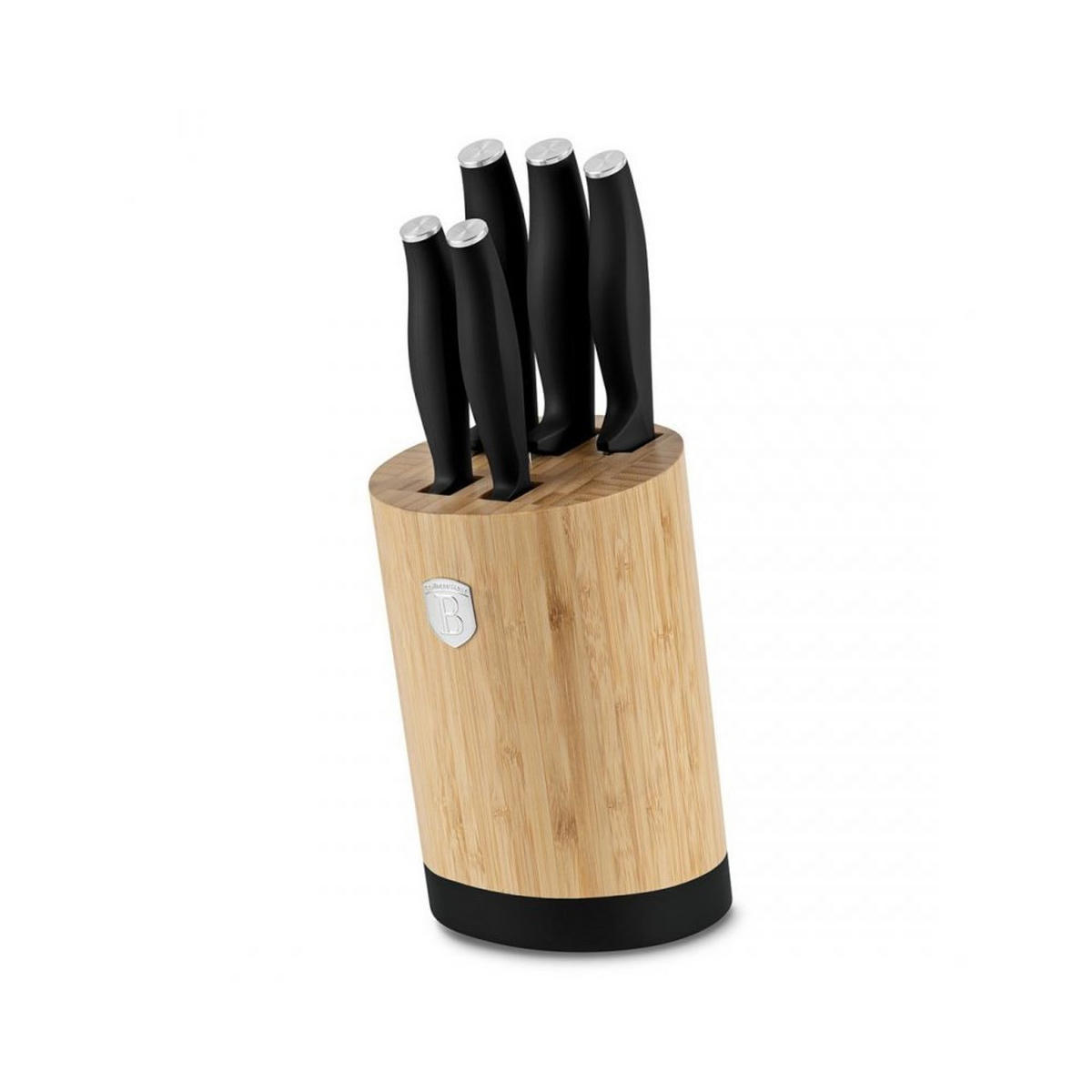 MESSERSET Silber 33/10/33 cm BH2753 - Silberfarben, Holz - Berlinger Haus