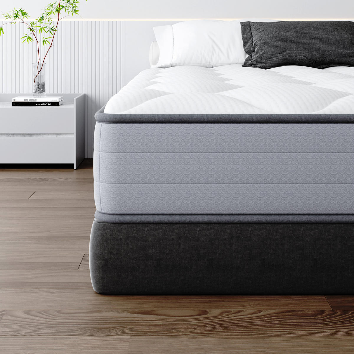 FEDERKERNMATRATZE komfortabel, 160/200 cm, Höhe ca.: 20 cm - Multicolor, Textil (160/200cm) - TEENO