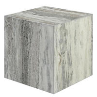 BEISTELLTISCH - Marmor - Hellgrau, Stein (40/40/40cm) - home24