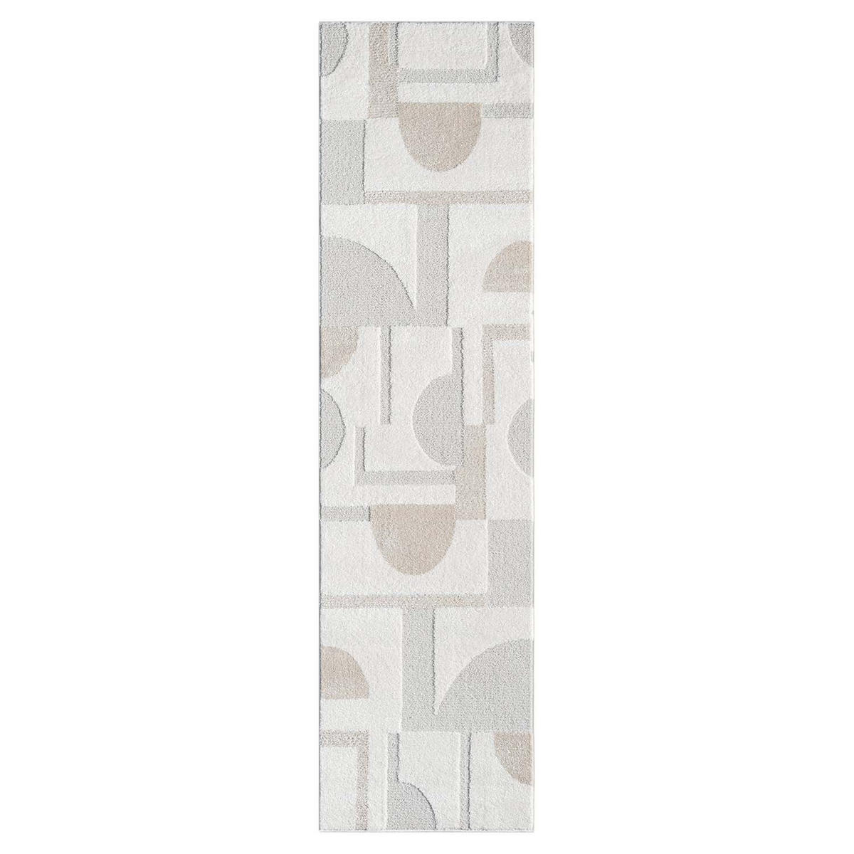 KURZFLOR-TEPPICH Lounge 9992 Creme 80x300 cm - Creme, Textil (80/300cm) - carpet city