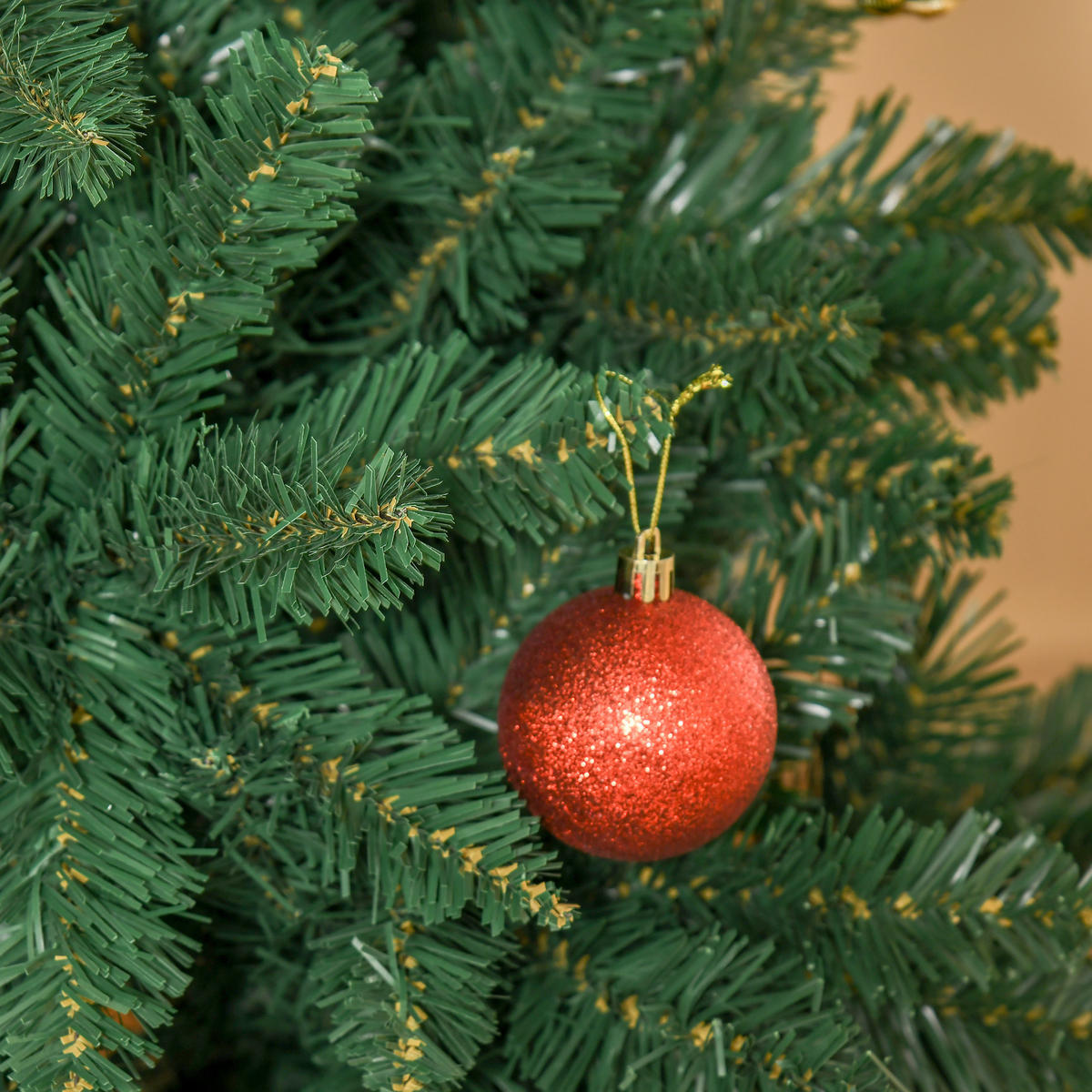 WEIHNACHTSBAUM DE-41617 Mini 50 cm, Tannenzapfen und rote Beeren Mehrfarbig - Grün, Kunststoff (47cm) - ComfortXL