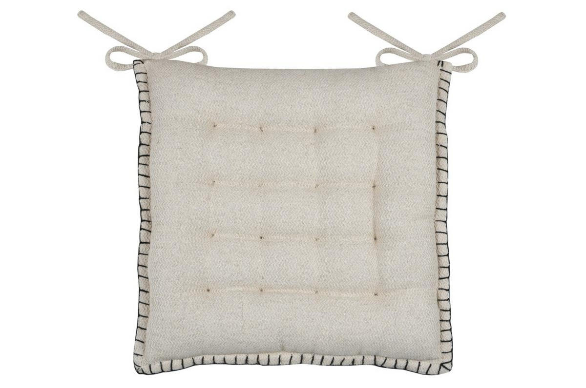 STUHLKISSEN Aline 38/38 cm - Beige, Naturmaterialien (38cm)