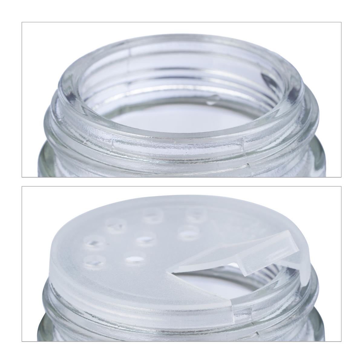 GEWÜRZREGAL - Multicolor, Glas/Metall (29/22/9.5cm) - Relaxdays