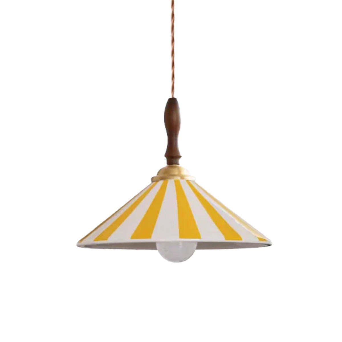 LED-HÄNGELEUCHTE 12W Gelb 30/30/20-150 cm - Gelb, Metall (30/30/20cm) - Authentics