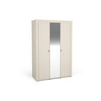 KLEIDERSCHRANK MONI 02 in Kaschmir / Eiche Whiskey matt 137/206/56 cm - Kaschmir, Holzwerkstoff (137/206/56cm) - Deine Möbel 24