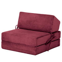 SCHLAFSESSEL - Cordstoff - Beere, Textil (74/56/80cm) - home24