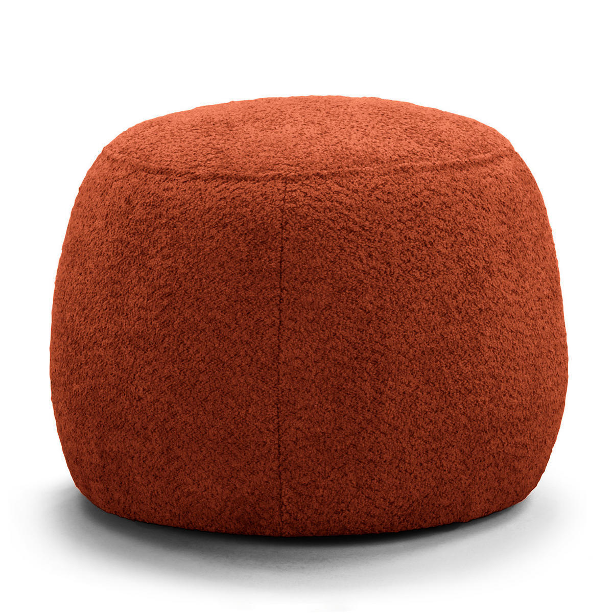 POLSTERHOCKER - Rot/Schwarz, Kunststoff/Textil (59/45/59cm) - home24