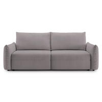 SCHLAFSOFA Theolla Greige - Taupe/Schwarz, Textil/Metall (248/97/111cm) - Selsey