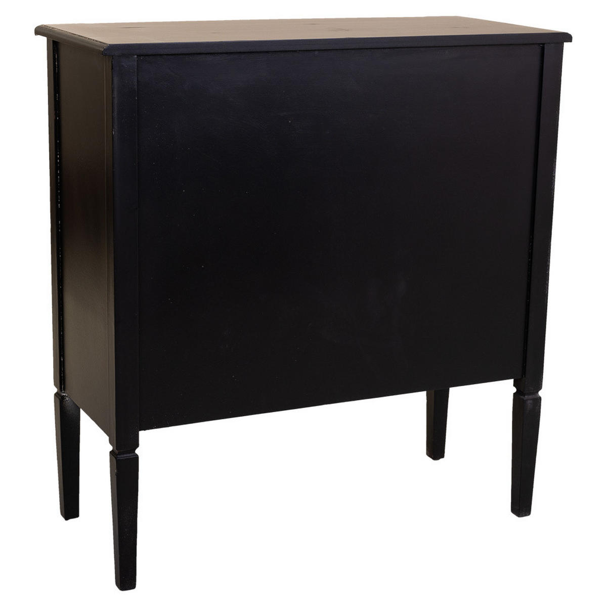 KOMMODE aus Holz 85x38x90 cm - Schwarz, Holzwerkstoff (85/90/38cm) - Wanderlust