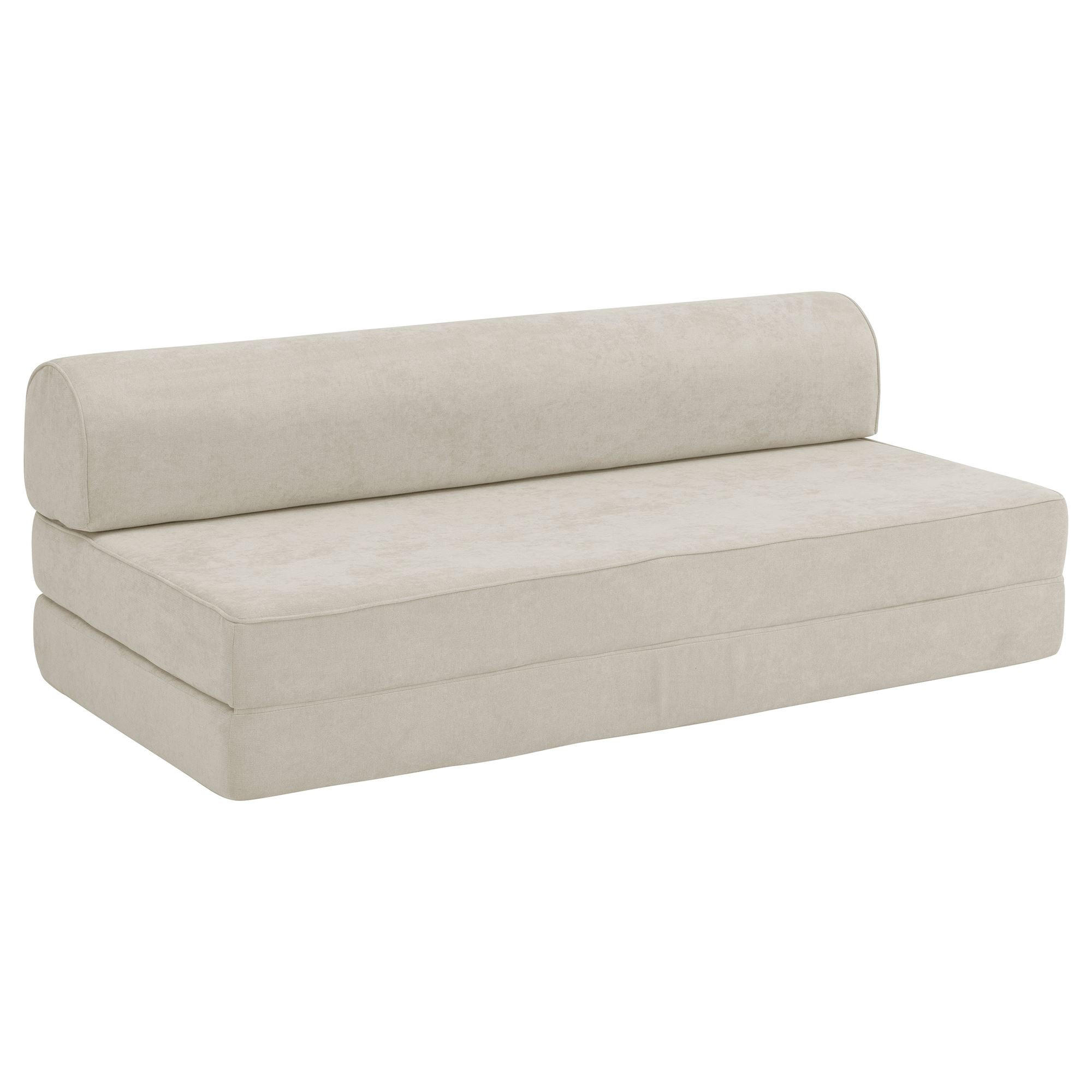 FALTSOFA Katusha Flachgewebe beige - Beige, Kunststoff (80/57/160cm) - 58aufmkessel