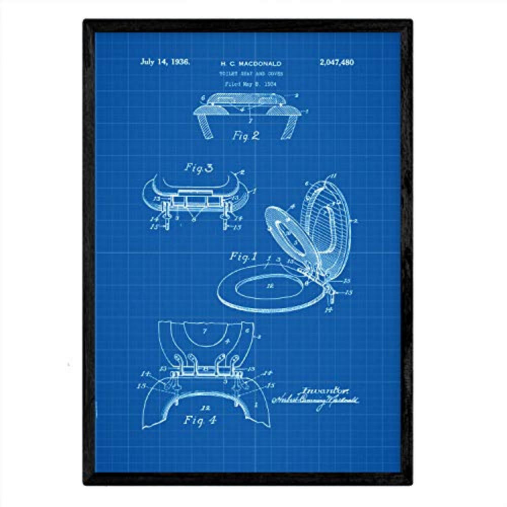 Nacnic Poster Blau 29.7x5x42 cm