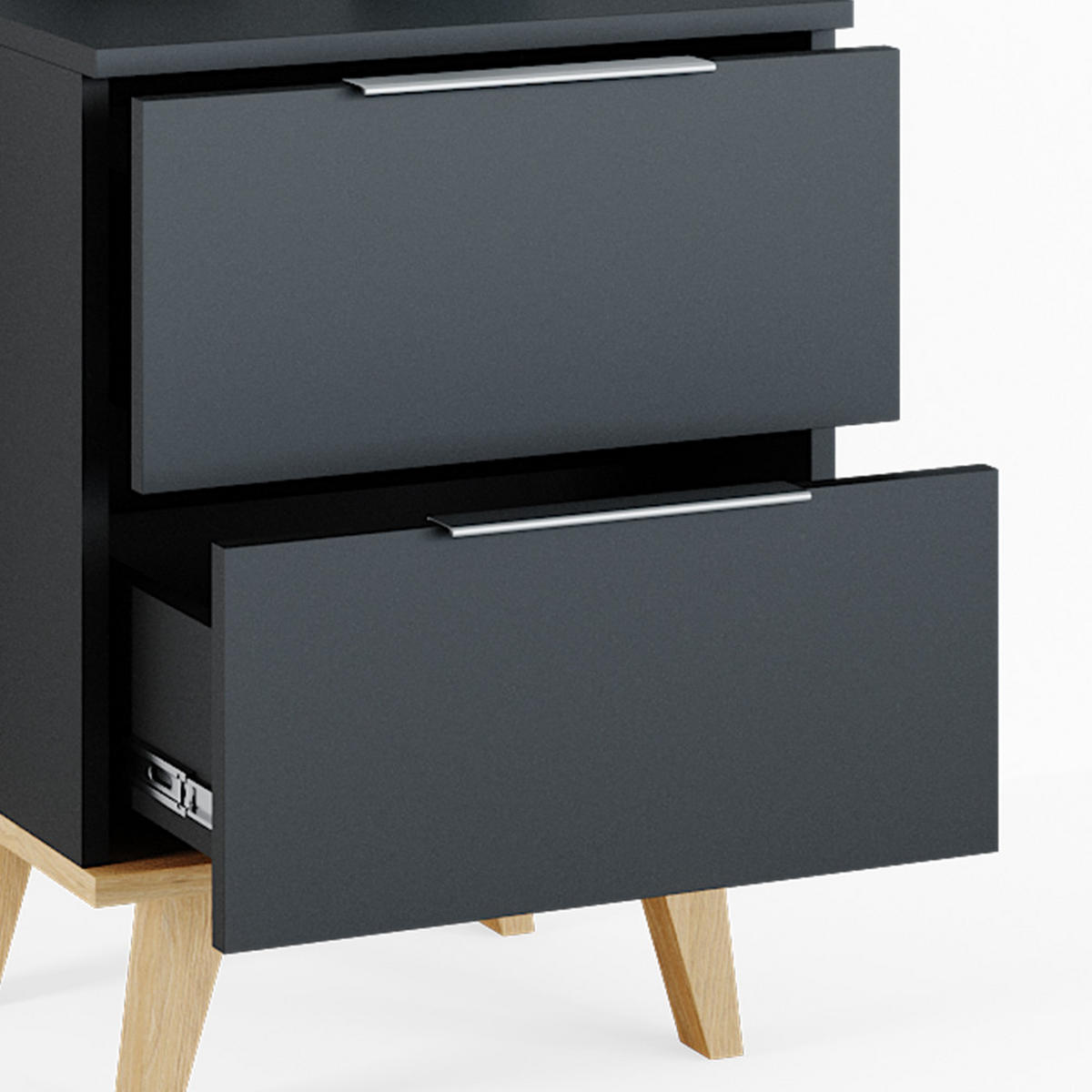 KOMMODE Nautica Anthrazit 45.9 x 60.6 cm - Anthrazit, Holzwerkstoff (46/61/40cm) - Vicco