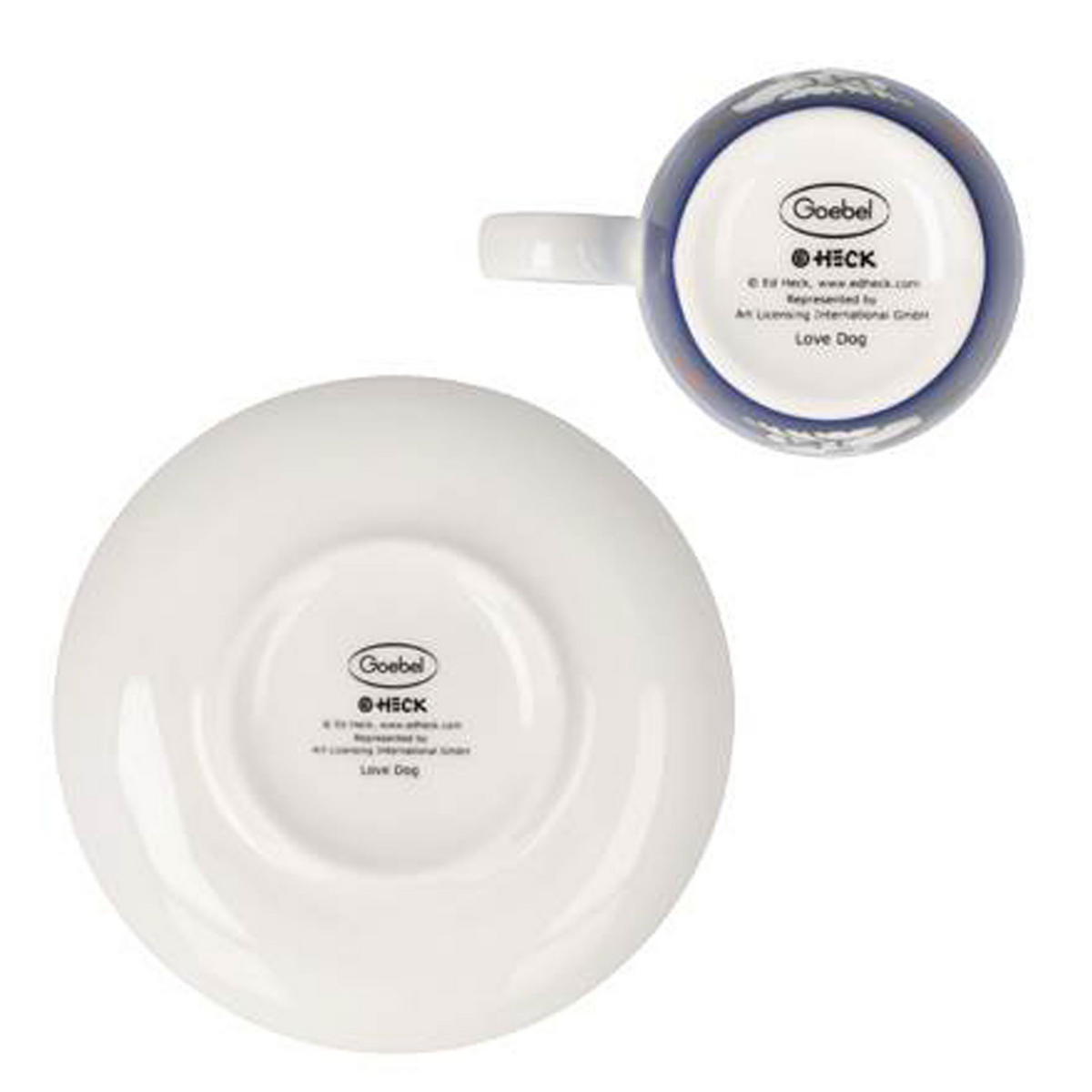 ESPRESSOTASSE Ed Heck -Love Dog, Fine Bone China - Multicolor, Keramik (0.1L) - Goebel
