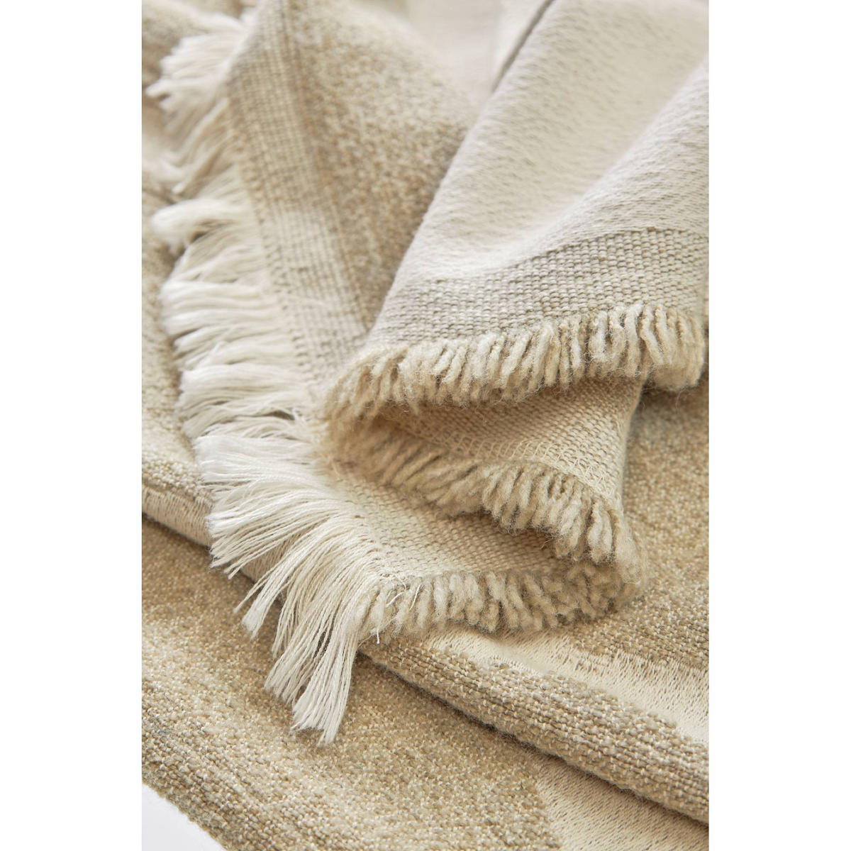 WOHNDECKE VIEW - Beige, Textil (130/170cm) - Schöner Wohnen
