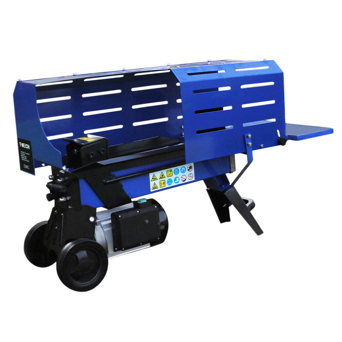 HOLZSPALTER 5T 370mm & 15 PS Holzhackmaschine - Blau, Metall (74/134/94cm) - T-Mech