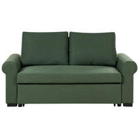 2-SITZER-SCHLAFSOFA Leinenoptikdunkelgrün Silda - Grün, Textil (173/92/93cm) - Beliani