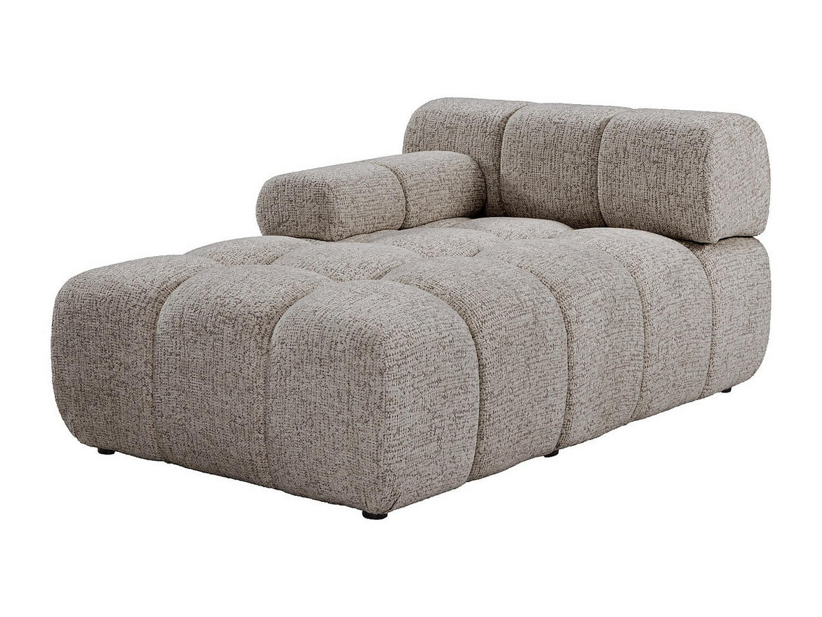 RECAMIERE ohne Schlaffunktion - 1 Person - stoff - taupe Facivil - Taupe, Kunststoff/Textil (94/70/156cm) - Vente-Unique