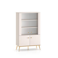 VITRÍNA Olivia Kašmír - béžová, kompozitní dřevo (92/152/40cm) - Petits-meubles