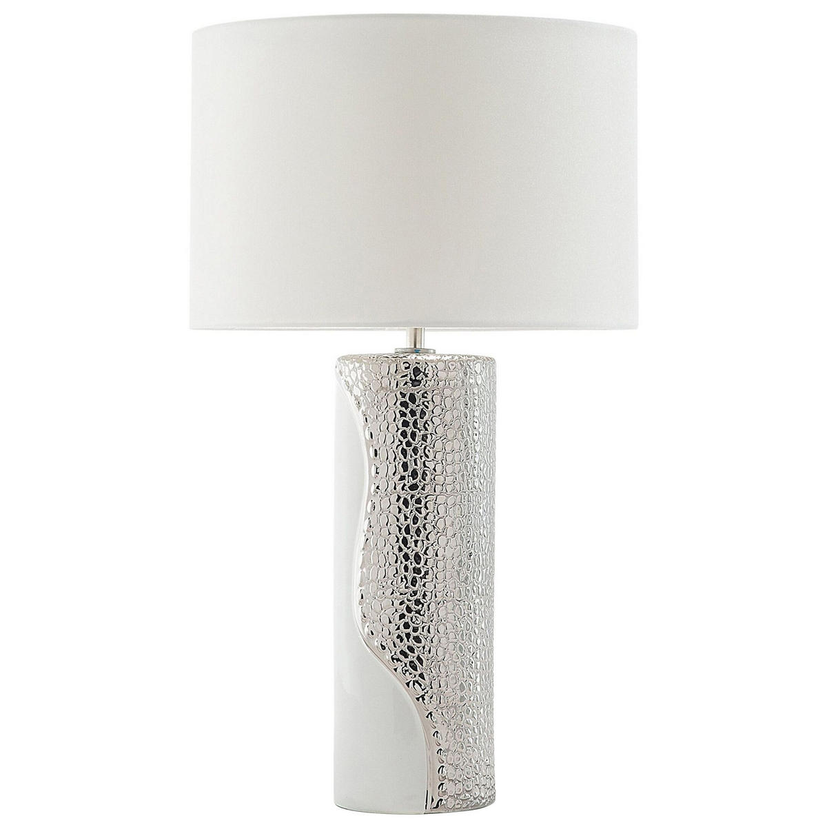 TISCHLAMPE Aiken 30/30/52 cm - Weiß, Keramik (30/30/52cm) - Beliani