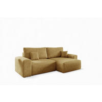 ECKSOFA Arona Xs Mit Schlaffunktion - Gelb, Holzwerkstoff/Textil (255/148cm) - Fun Möbel