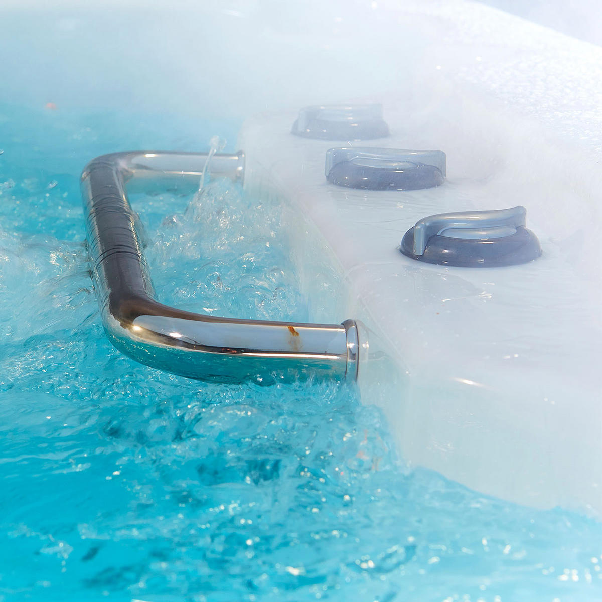 WHIRLPOOL St. Lawrence 5m langes Swim Spa - Weiß Hochglanz/Weiß, Kunststoff (228/137/500cm) - Canadian Spa Company