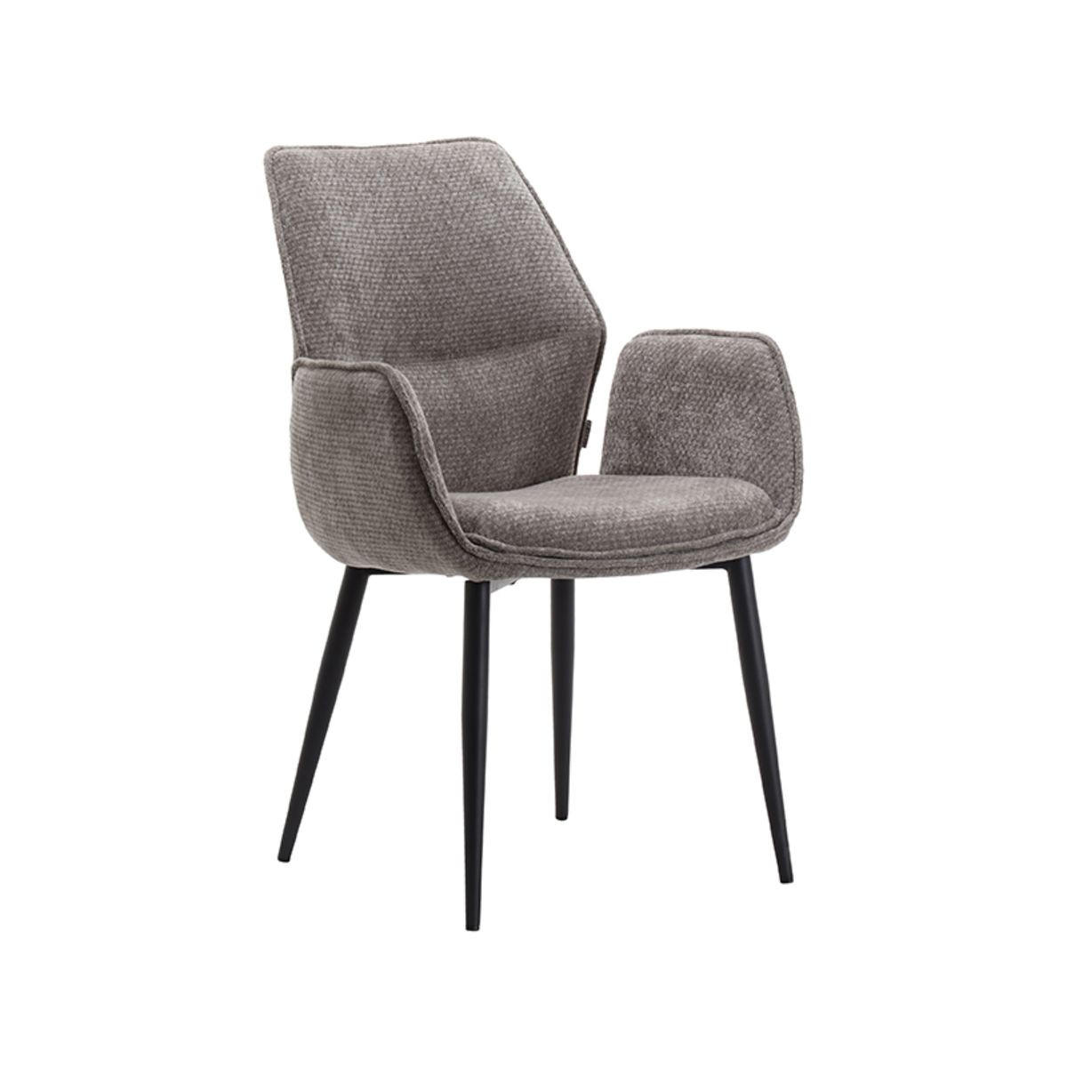 ESSZIMMERSTUHL Morris Grau 59/62/92 cm 2er-Set - Grau, Textil (62/92/59cm) - LABEL51