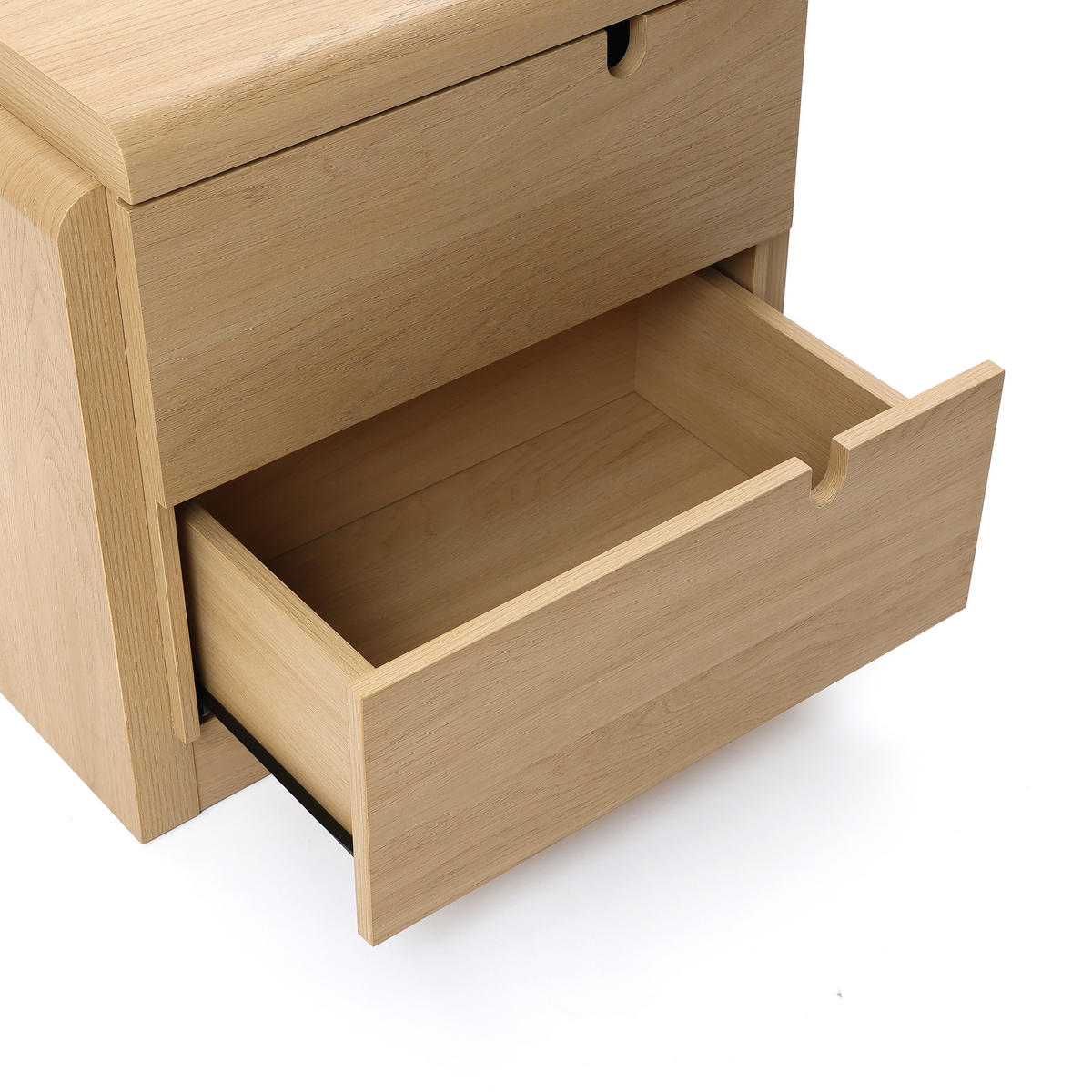 NACHTTISCH Modern mit 2 Schubladen, Eichenfarben, MDF | B55 x T40 x H53 cm - Eichefarben, Holz (55/53/40cm) - Hometopia