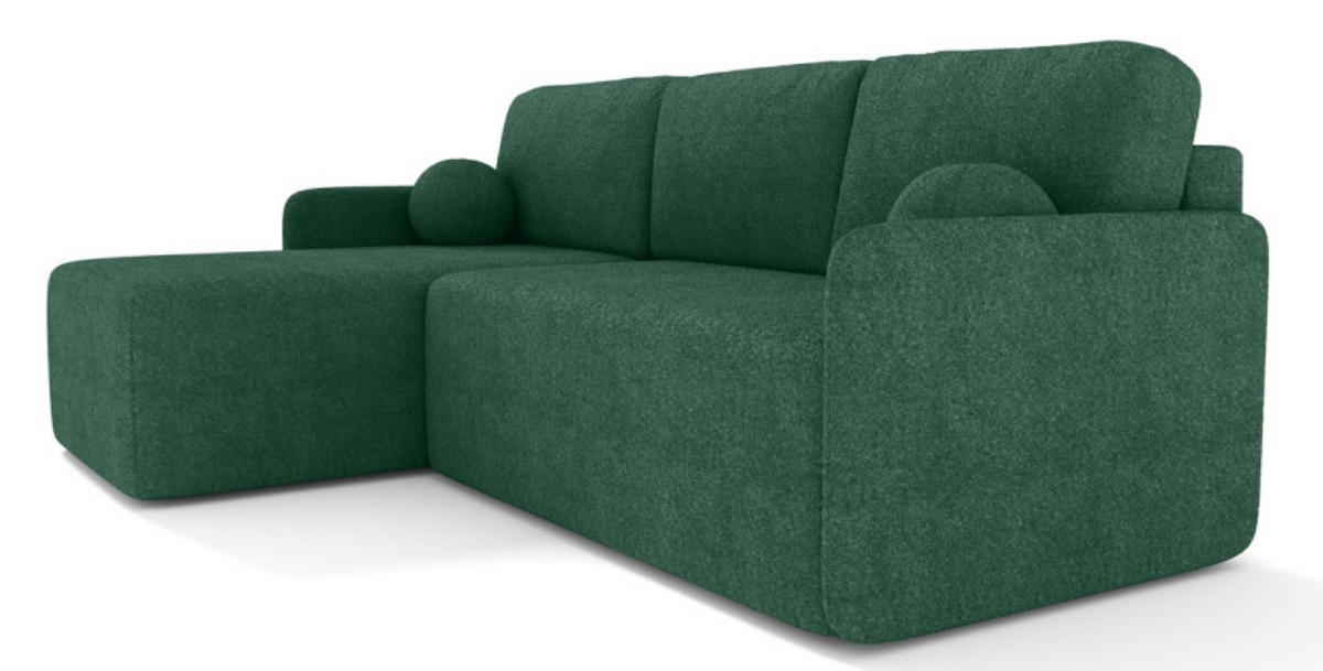 ECKSOFA Grün BLUMEN Boucle Universal - Grün, Textil (212/142cm) - Sepro Meble