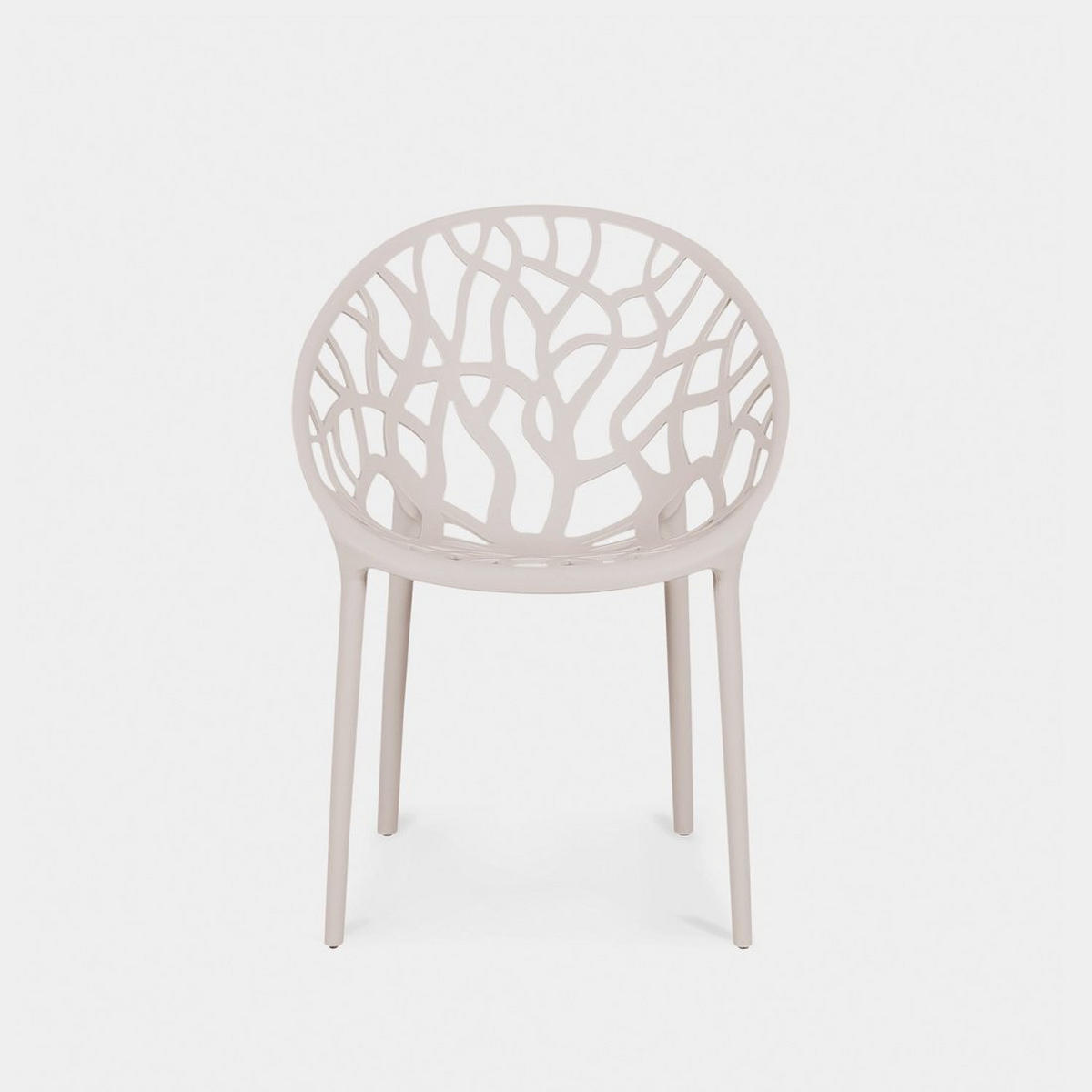 GARTENSTUHL Rhona Beige 52 cm x 79 cm 4er-Set - Beige, Kunststoff (52/79/60cm) - Klast Home