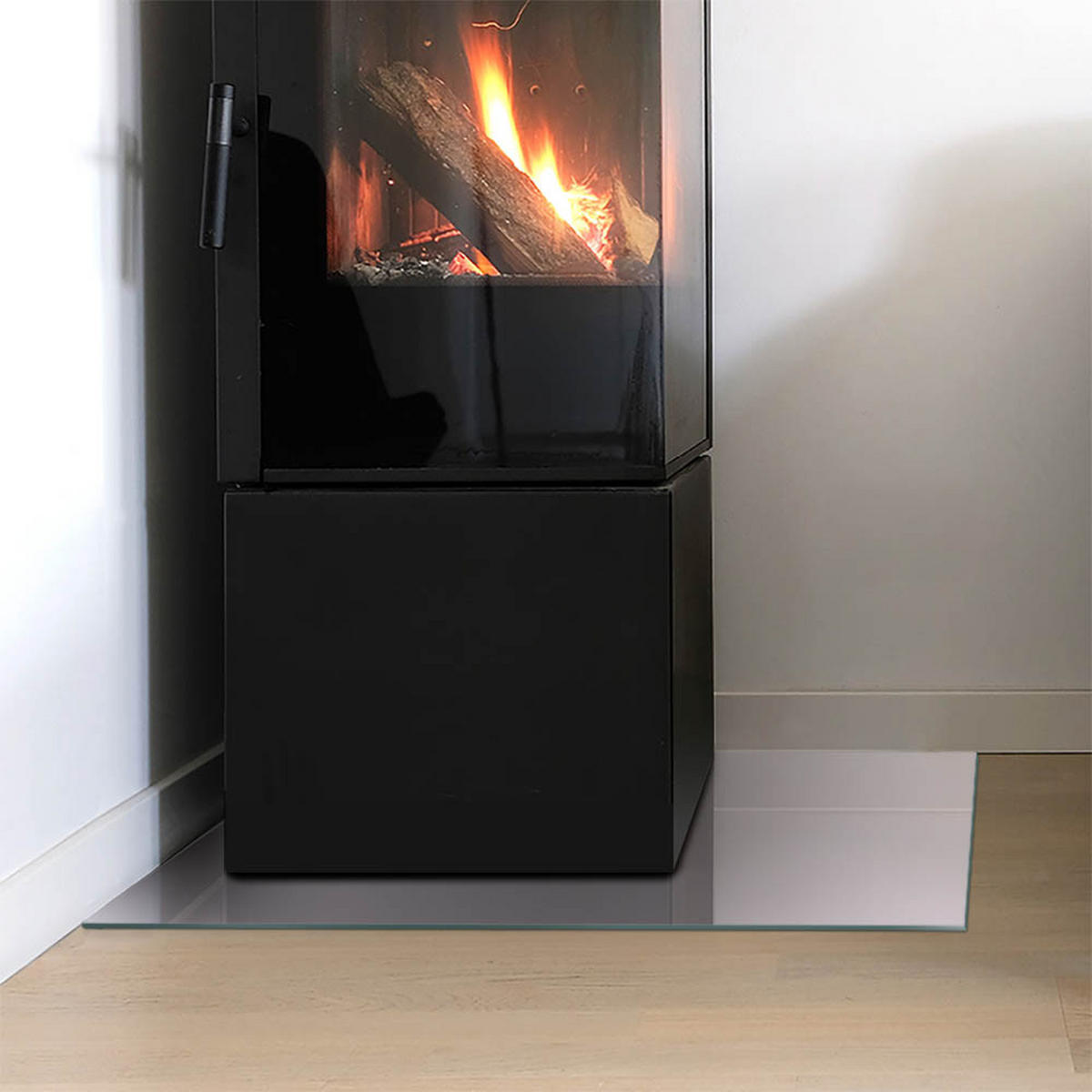 GLASPLATTE für Kamin 60x40 cm Lila - Lila, Glas (60/40/0.4cm) - ArtPrintCave