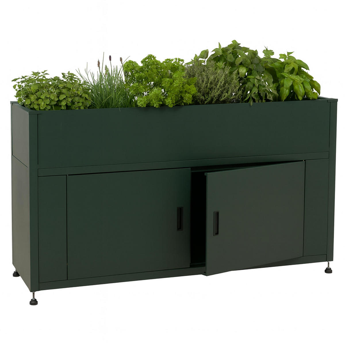HOCHBEET Grün - Grün, Metall (161/91/51cm) - MCW