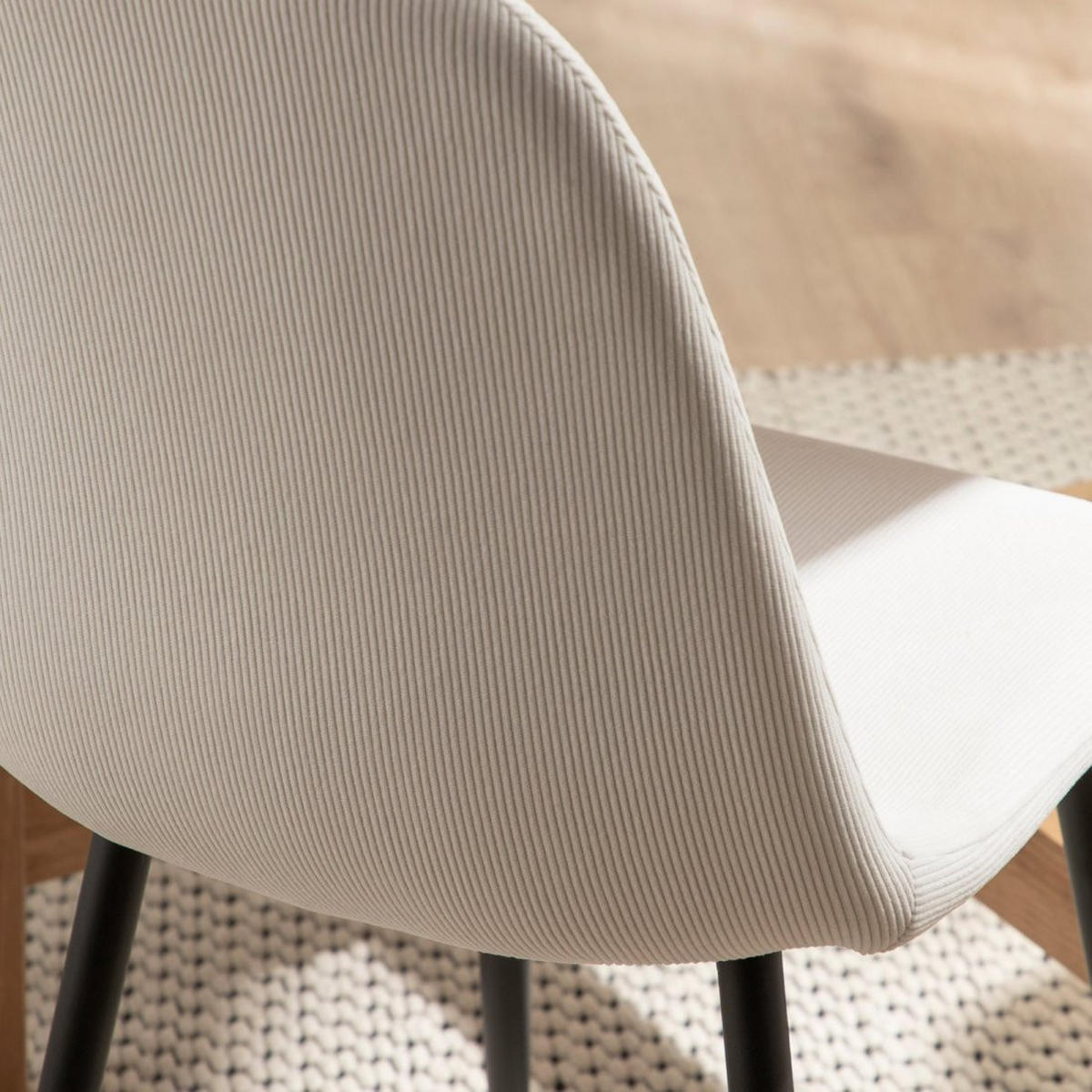 ESSZIMMERSTUHL Elia Weiß 44 cm x 84 cm - Weiß, Textil (44/84/52cm) - Klast Home