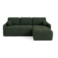 ECKSOFA Grün MONO Mit Schlaffunktion Und Dekokissen Rechts - Grün, Textil (220/145cm) - Sepro Meble