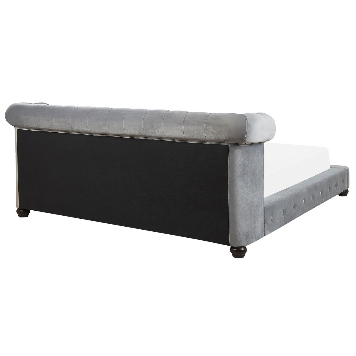 BETT 180/200cm Hellgrau Cavaillon - Hellgrau, Textil (180/200cm) - Beliani