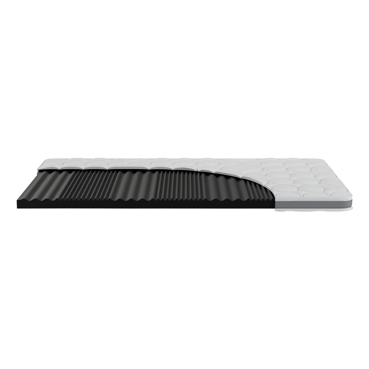 TOPPER "Top Dynamic S", 80 x 200 cm, Höhe: ca. 7 cm - Weiß, Textil (80/200cm) - Hn8 Schlafsysteme