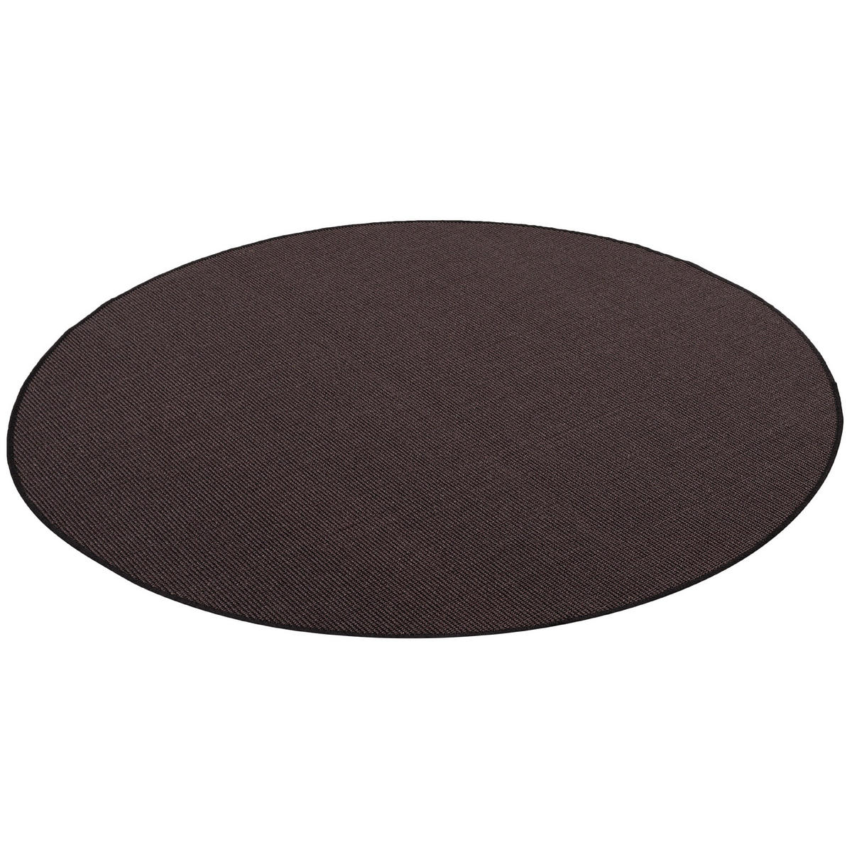 SISAL NATUR TEPPICH RUND - Schwarz, Textil (160/160cm) - Snapstyle