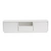 TV-MÖBEL mit 3 klappbaren türen und 1 offenem fach - vanguard 160/29,5/42 cm - Weiß, Holzwerkstoff (29.5/42/160cm) - Calicosy
