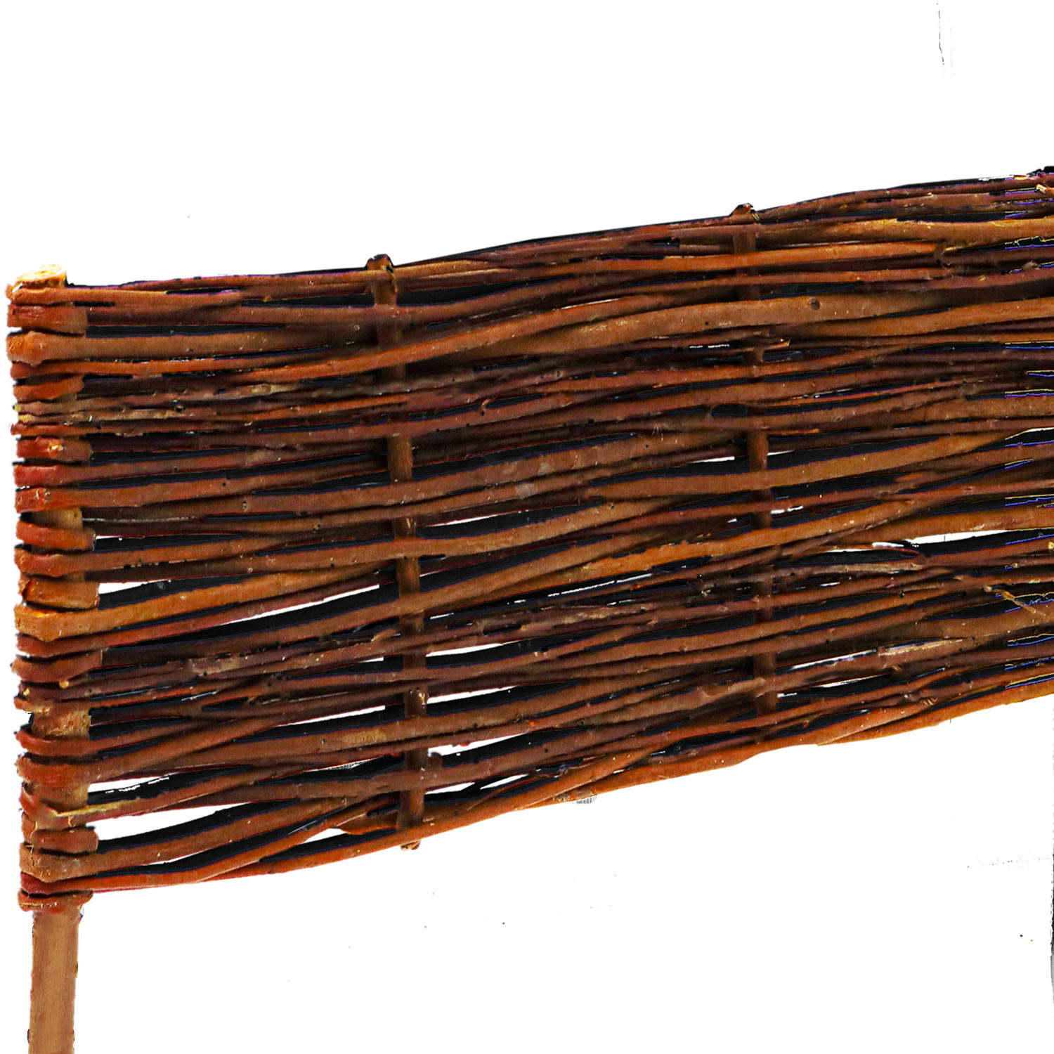 BEETEINFASSUNG Weide, 5 Stück, 30/100 cm, braun - Braun, Naturmaterialien (2/30cm) - urfence