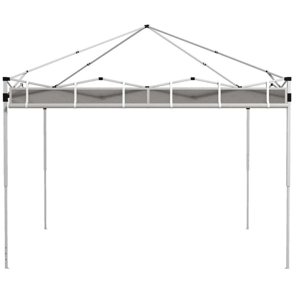 SEITENWÄNDE DE-12619 295/195 cm 2er-Set für 3x3/3x6 m Grau - Grau, Textil (1/195/295cm) - ComfortXL