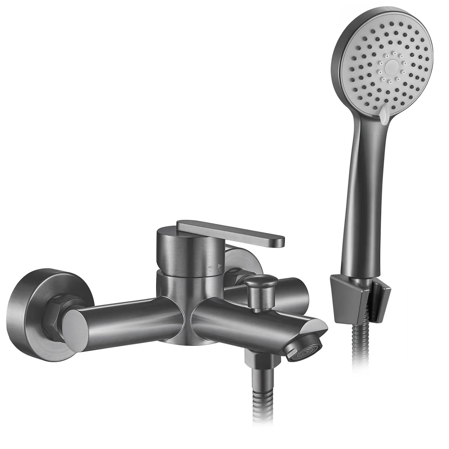 WANNENARMATUR Rea Ontario Gun Grey - Titanfarben, Metall (15/23.5/17.5cm) - REA